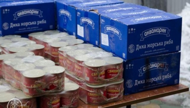 Филарет передал на передовую АТО продукты от прихожан
