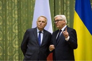 Steinmeier, Ayrault y Klimkin llegan a Kramatorsk