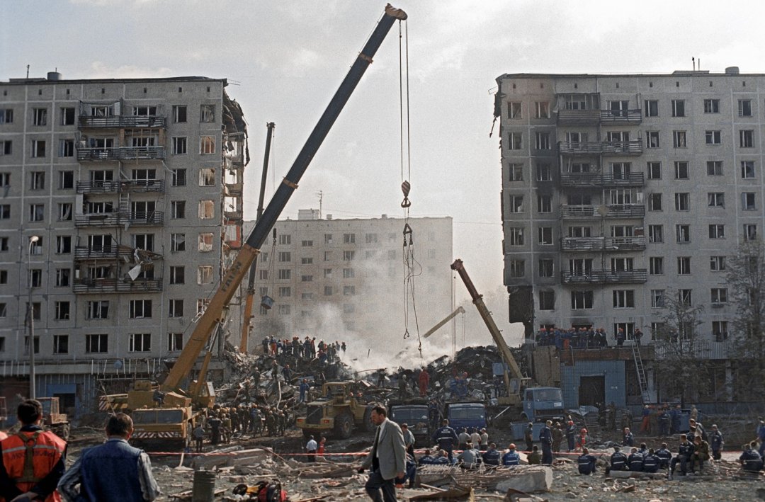 На фото: наслідки теракту в Москві, 8-ме вересня 1999 року