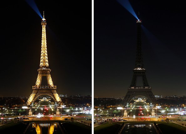 Ні геноциду в Сирії: Франція погасила вогні Ейфелевої вежі - фото 1