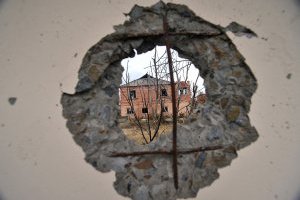 Расстрелянные дома Донбасса