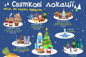Праздничные маршруты: куда пойти в Киеве. Инфографика