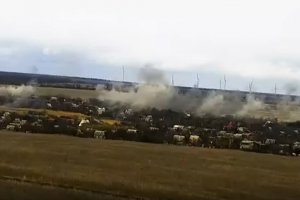 La vidéo du bombardement de Vodyane avec des Grad