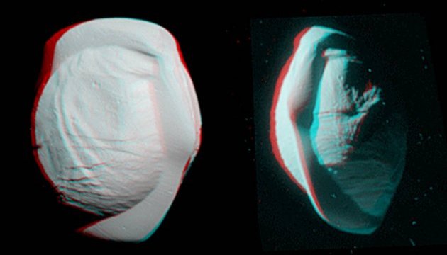 NASA показало тривимірне зображення Пана NASA показало тривимірне зображення Пана