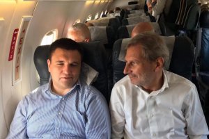 Pavlo Klimkine et Johannes Hahn sont partis dans le Donbass