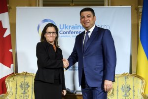 Freeland an Hrojsman: Es ist sehr angenehm, Erfolge der Ukraine zu sehen