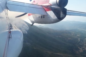 Waldbrände in Montenegro: Ukrainisches Löschflugzeug im Einsatz