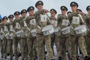 Rehearsal of military parade on Independence Day of Ukraine