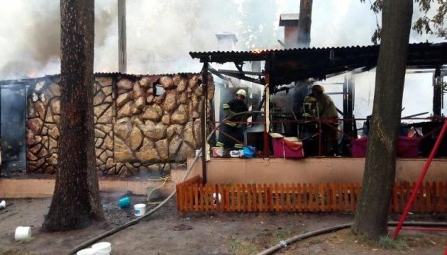 Пожежу у центрі Києва локалізували Пожежу у центрі Києва локалізували