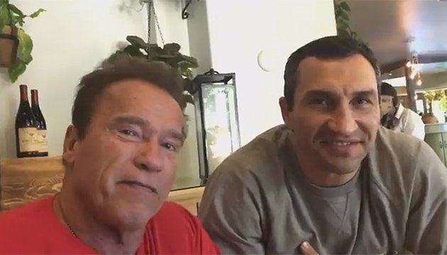 Шварценеггер – Віталію Кличку: Скоро побачимося в Києві Шварценеггер – Віталію Кличку: Скоро побачимося в Києві