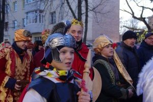 По Полтаве прошли рождественские вертепы