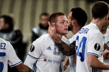 Dynamo Kyiv, AEK play out 1-1 draw in Europa League round of 32