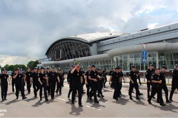 Патрульные Киева провели учения к финалу Лиги чемпионов