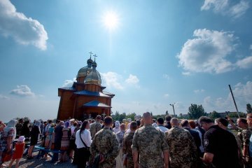 В память о погибших бойцах открыли храм в Волновахе