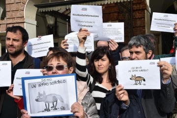 В Італії журналісти вийшли на вулиці по всій країні — на захист свободи преси