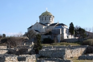 Russia is barbarically vandalizing UNESCO world heritage site at Chersonese in occupied Crimea