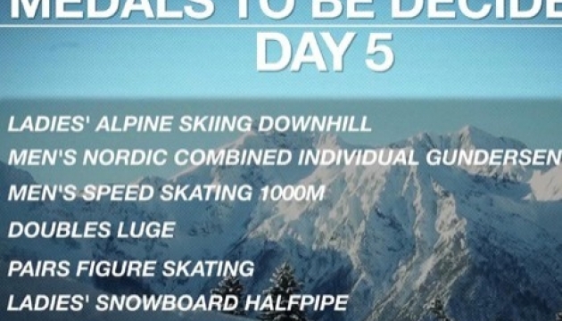 Анонс п'ятого дня Сочі-2014. Відео