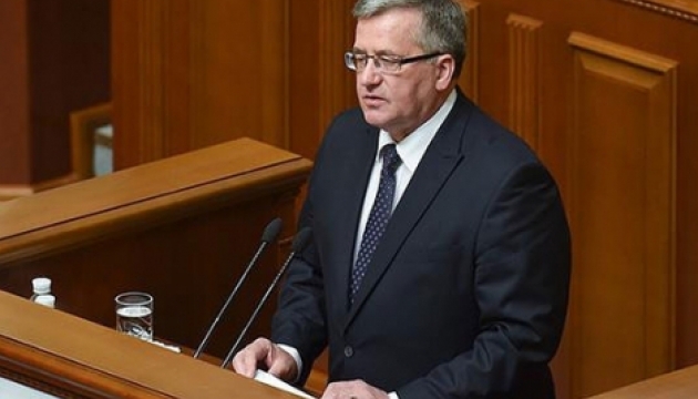 Poland to do everything for West to help Ukraine - Komorowski