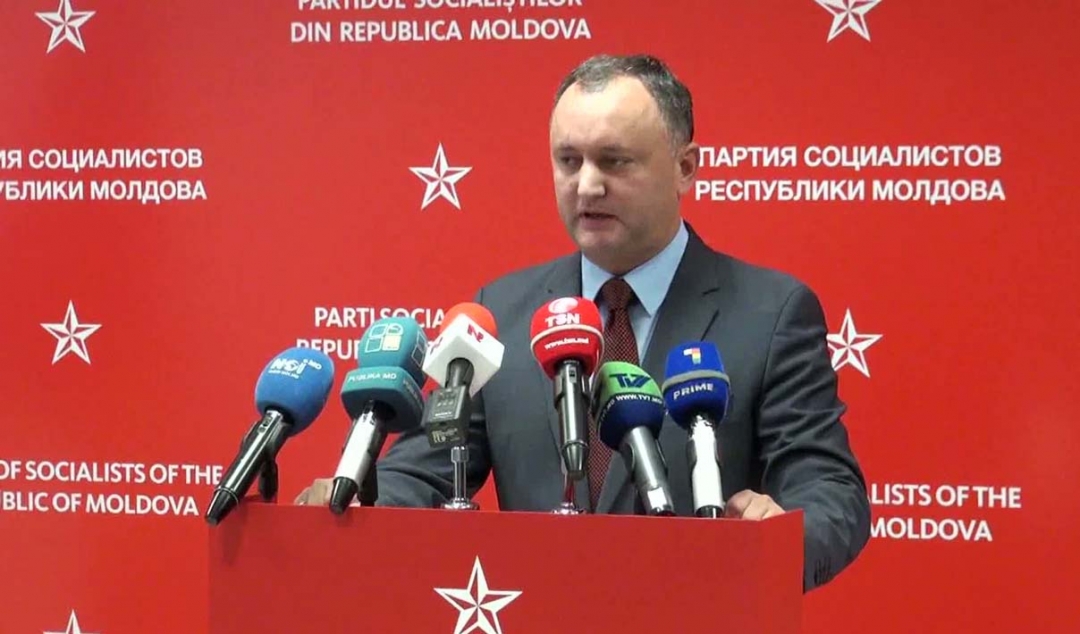 Председатель Партии социалистов Республики Молдова Игорь Додон