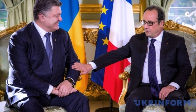 Poroshenko meets with Hollande

