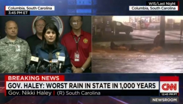 Південну Кароліну затопило: будинки й машини під водою, є жертви