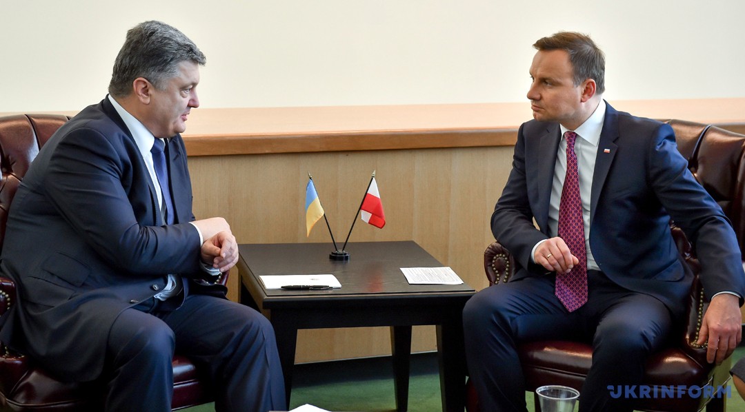 Президент України Петро Порошенко та Президент Республіки Польща Анджей Дуда