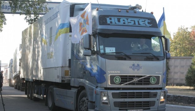 LKW dürfen nicht am hellen Tag durch Kiew fahren