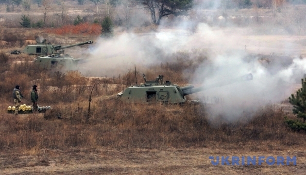 Militants fire at Ukrainian army positions three times