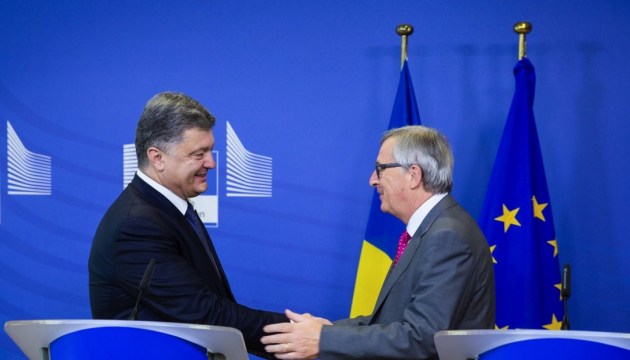 Poroshenko, Juncker discuss release of Ukrainian political prisoners held in Russia