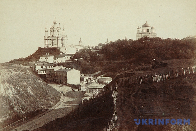 Київський Поділ. Андріївська церква і далі - Десятинна церква