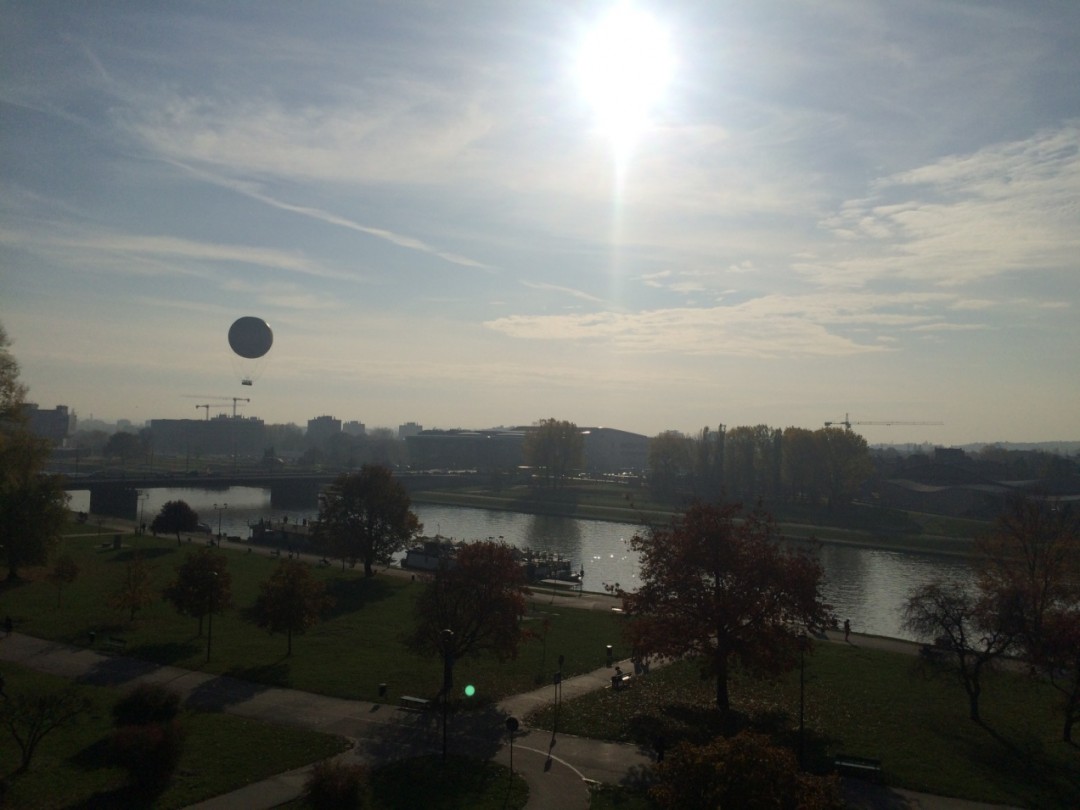 Фото: Екатерина Бахор. Краков. Вид на Вислу с обзорной площадки 