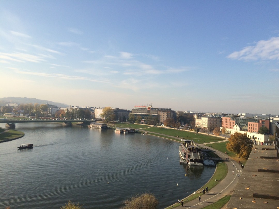 Фото: Екатерина Бахор. Краков. Вид на Вислу с обзорной площадки 