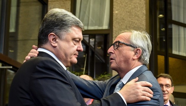  Poroschenko und Juncker  besprechen Fragen des visafreien Regimes 
