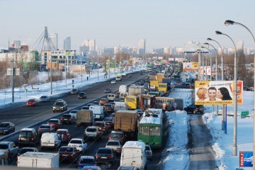 У Києві через ожеледицю - 7-бальні затори