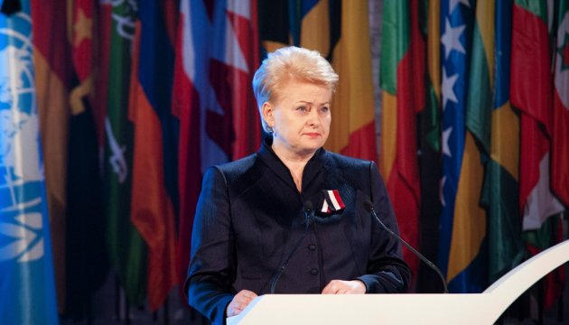 Lithuanian President Grybauskaite met with Ukrainian singer Jamala