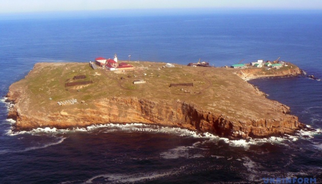 Russian military equipment spotted on Snake Island