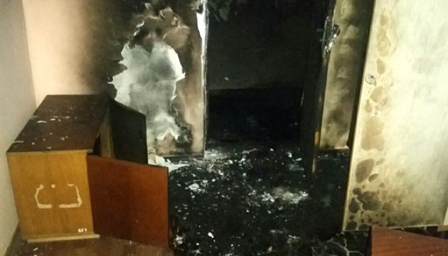 У Рівному вщент спалили офіс 