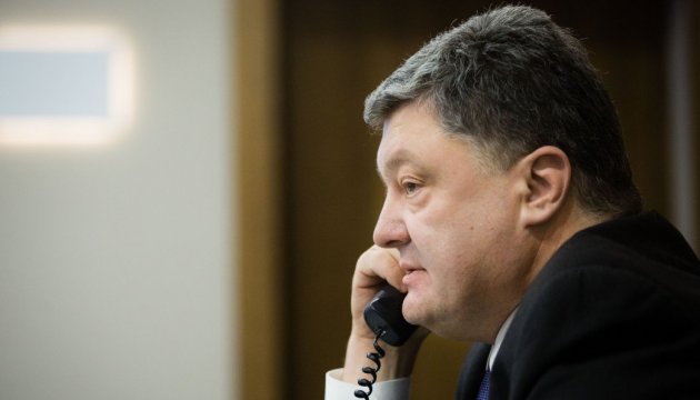 Petro Porochenko a discuté par téléphone avec Vladimir Poutine