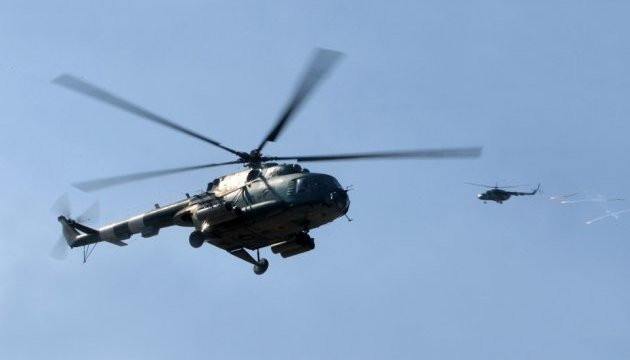 У Британії загорівся військовий вертоліт