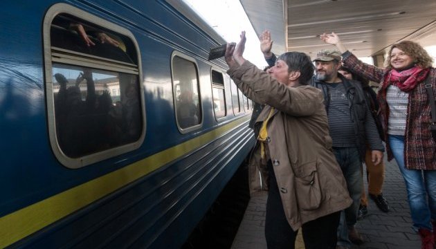 На схід України рушив Потяг Єднання