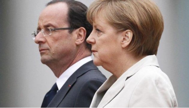 Олланд і Меркель виступили за припинення вогню на Донбасі