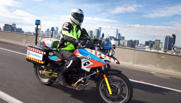 Fotos, Video: Paramédicos de Ucrania planean usar motocicletas ambulancia en 2017