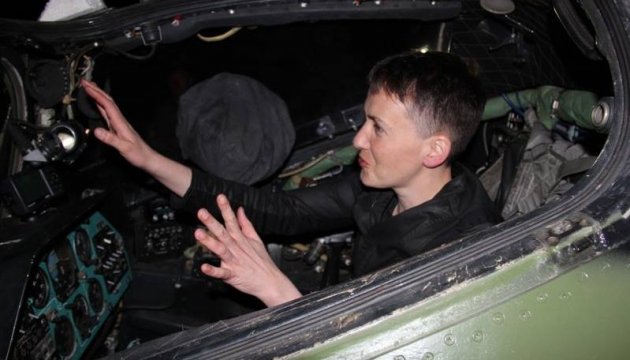 MP Nadiya Savchenko visited ATO zone last night (photos) 