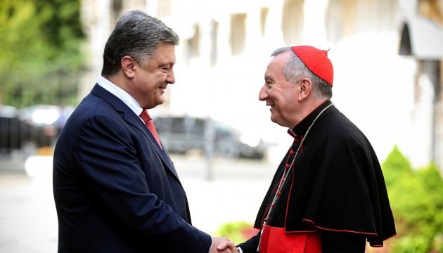 Poroshenko: We appreciate efforts of Pope Francis aimed at establishment of peace in Ukraine