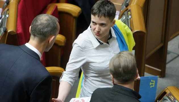 MP Nadiya Savchenko takes part in PACE session today