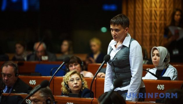 Савченко заявила в ПАРЄ, що їздила на окупований Донбас