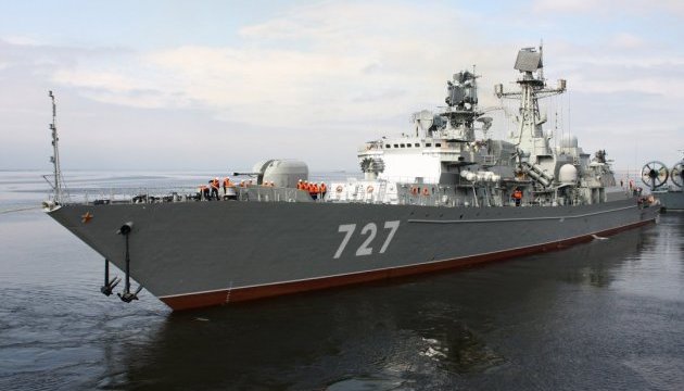 Військовий фрегат РФ знову помітили біля Латвії