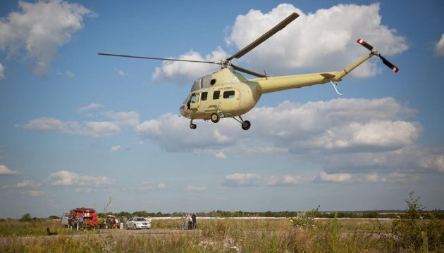 На Сумщині упав гелікоптер МІ-2