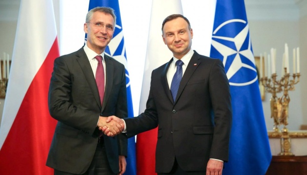 Дуда просить Столтенберга збільшити присутність сил НАТО на східному фланзі