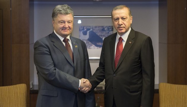 Poroshenko thanks Erdoğan for unwavering support of Turkey for Ukraine’s independence